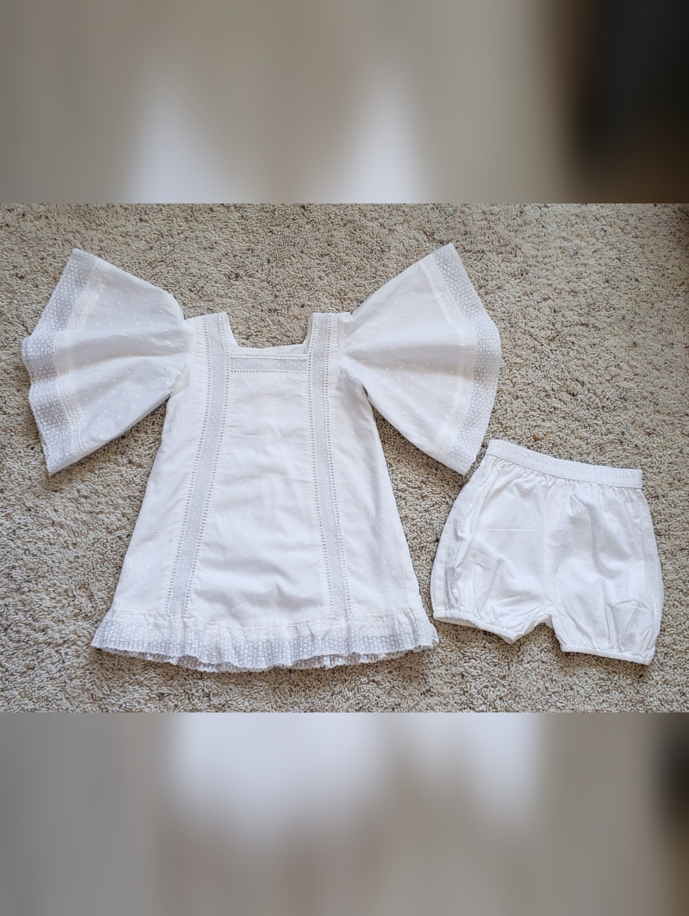 Well Dressed Wolf Girls Size 2 Sammy's Angel 2pc Outfit w/ Bloomers EUC